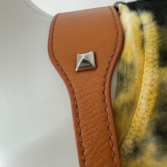 Rebecca Minkoff Skylar Woven Leather Crossbody Bag Tan - Picture 4 of 16